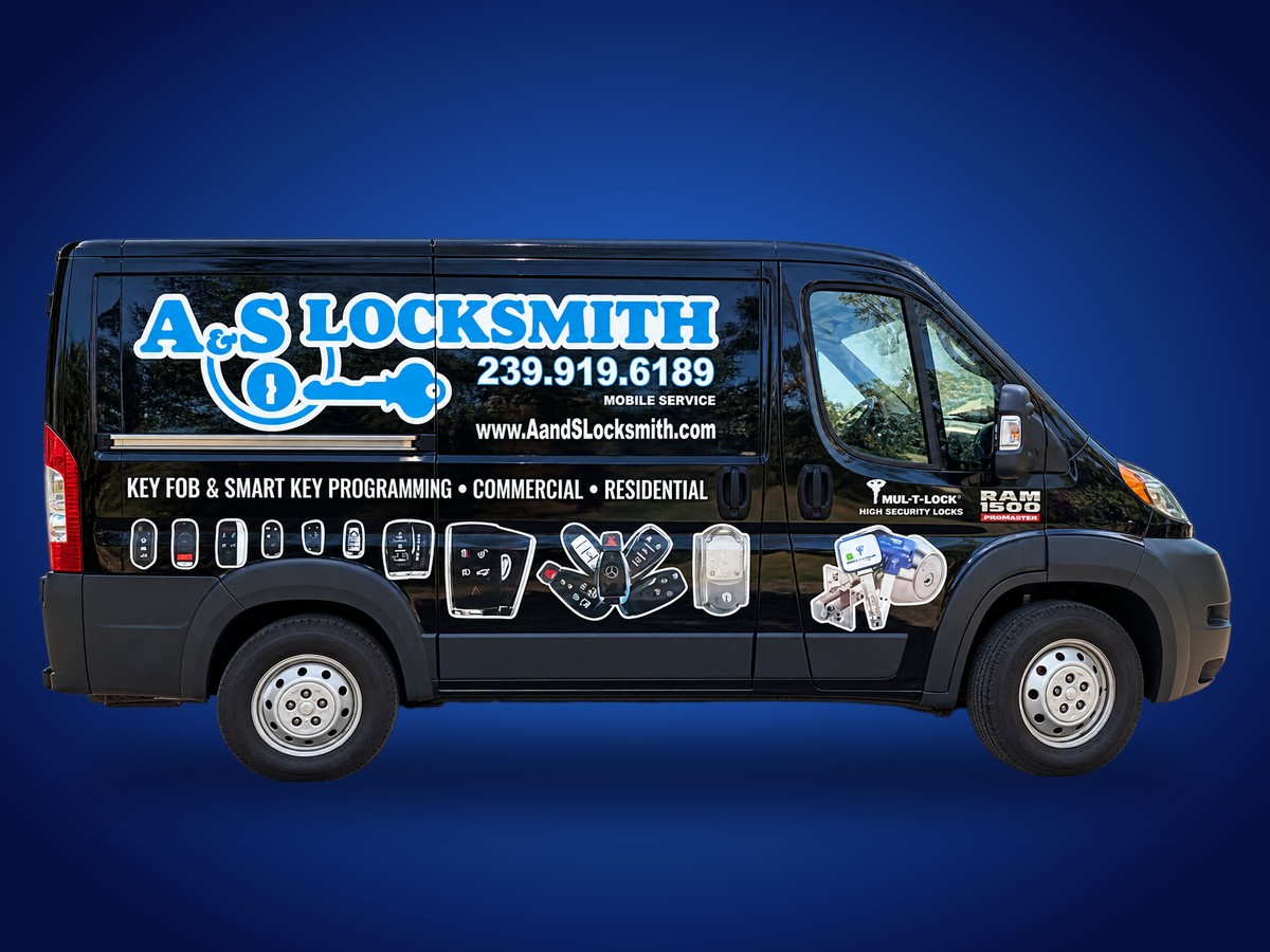 A&S Locksmith mobile service van