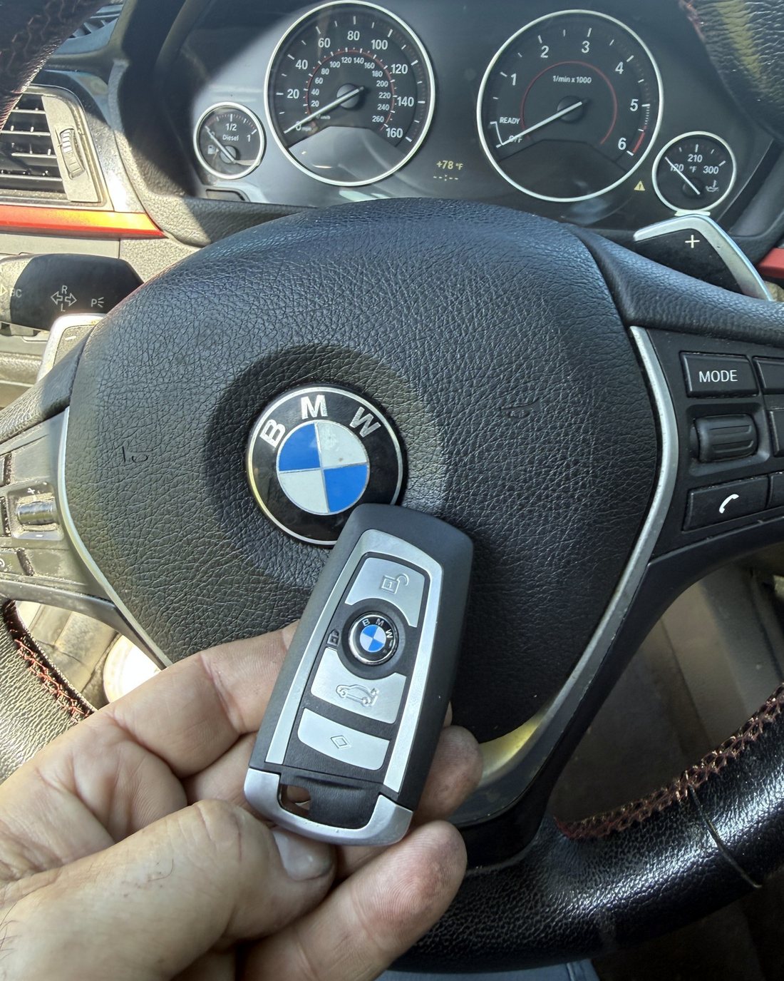 BMW key made by A&S Locksmith in Naples, FL