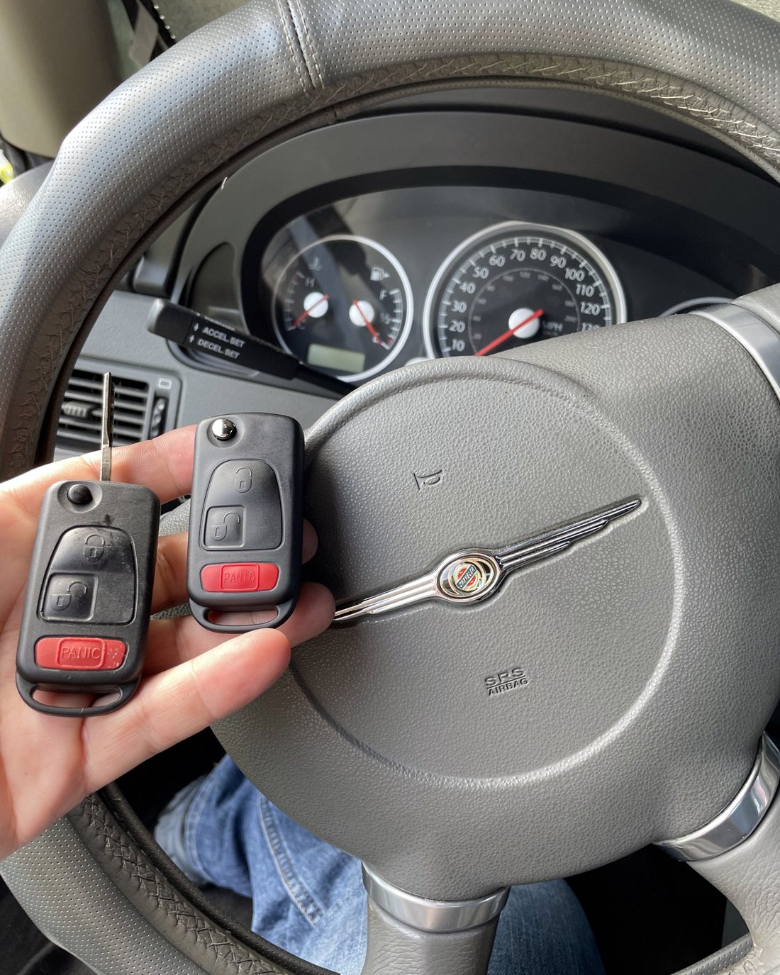 Chrysler Crossfire key made by A&S Locksmith in Naples, FL