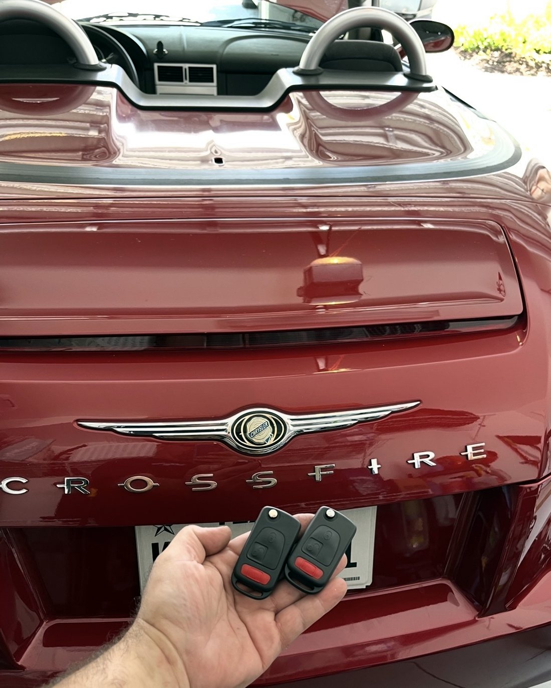 Chrysler Crossfire keys made by A&S Locksmith in Naples, FL