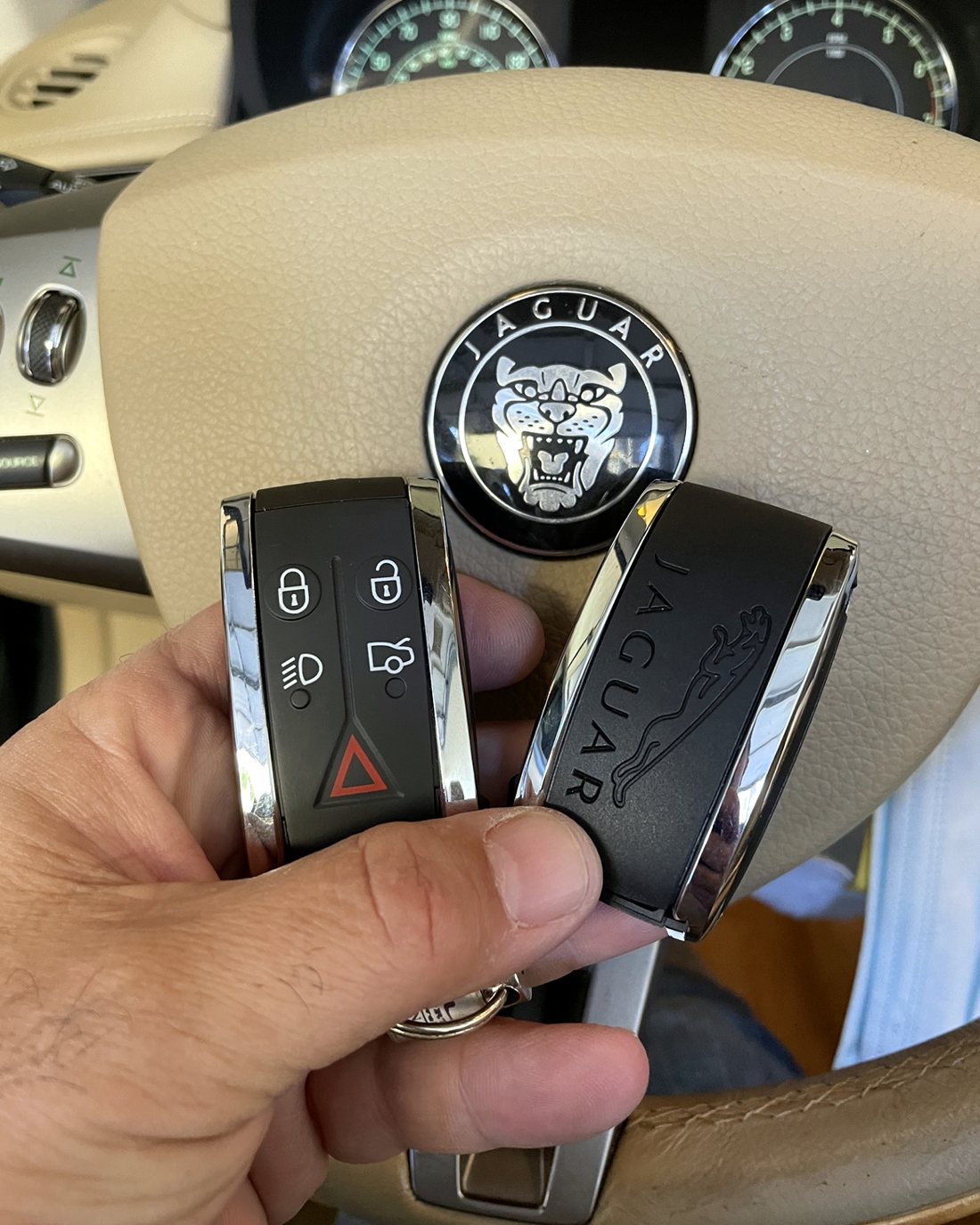 Jaguar key made by A&S Locksmith in Naples, FL