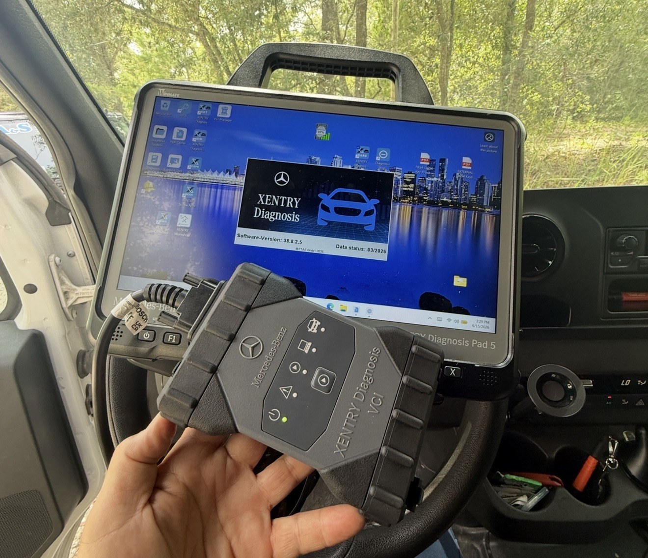 Mercedes-Benz key programming equipment used by A&S Locksmith