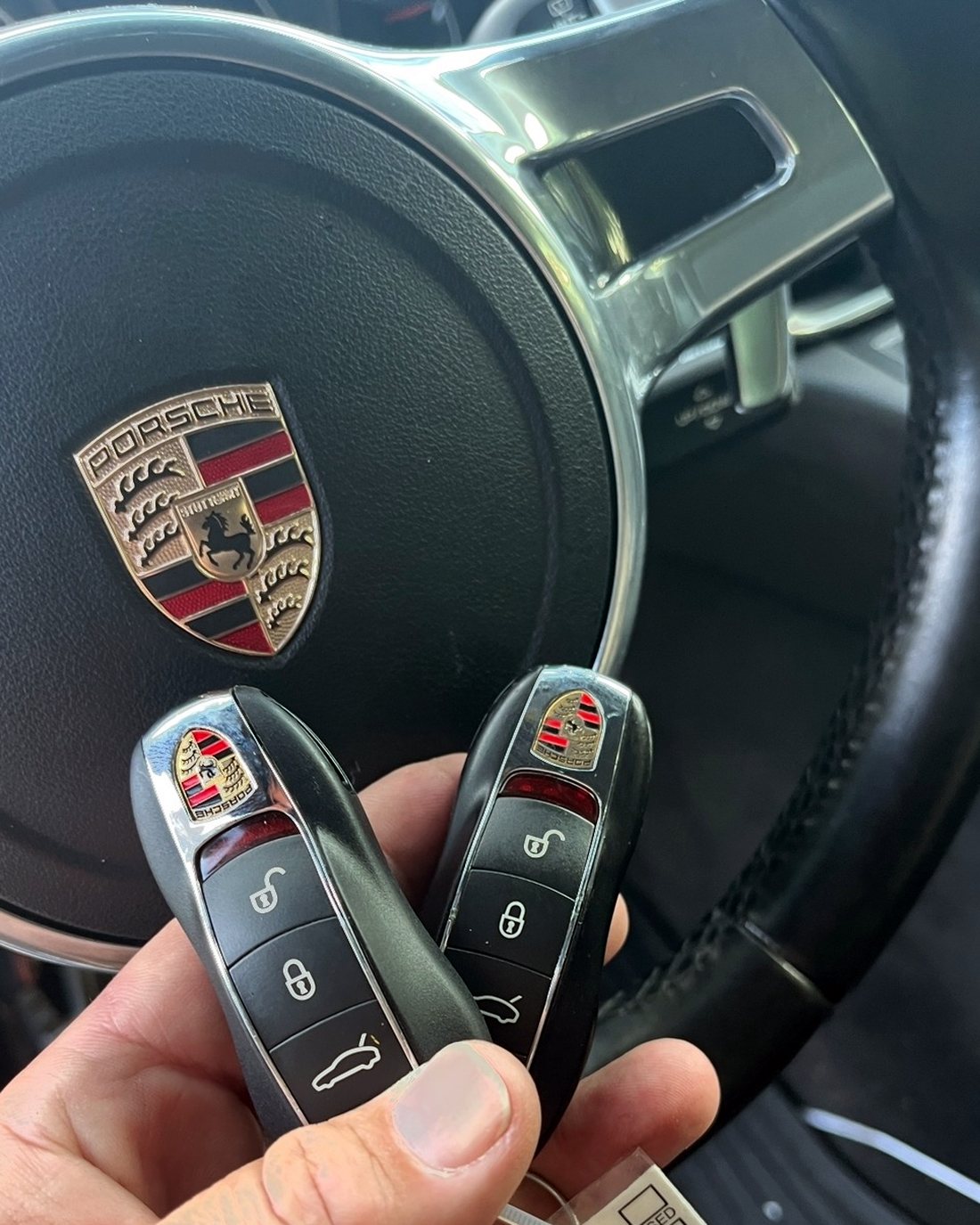 Porsche key made by A&S Locksmith in Naples, FL Porsche key made by A&S Locksmith in Naples, FL