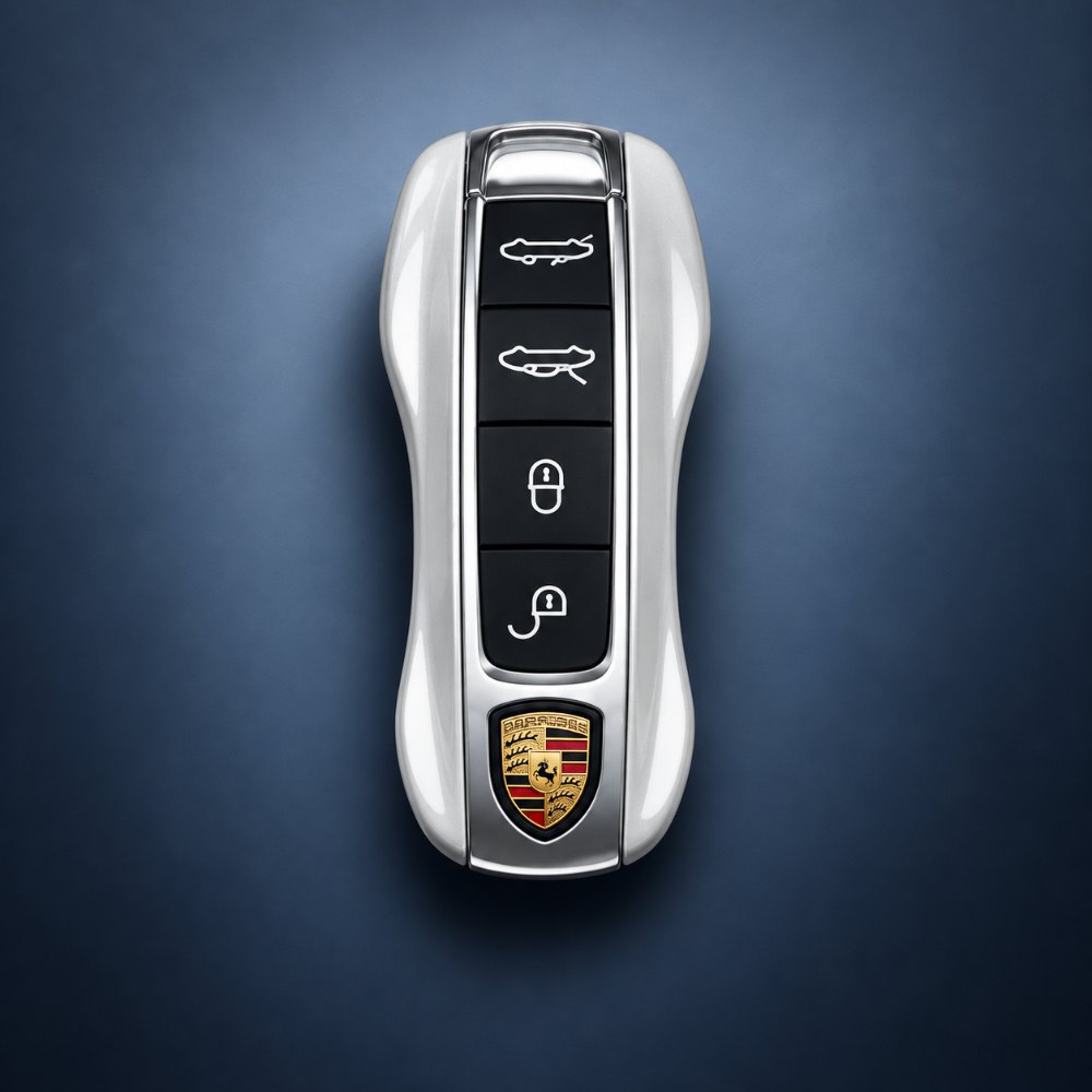 Porsche smart key fob in silver – A&S Locksmith Naples, FL