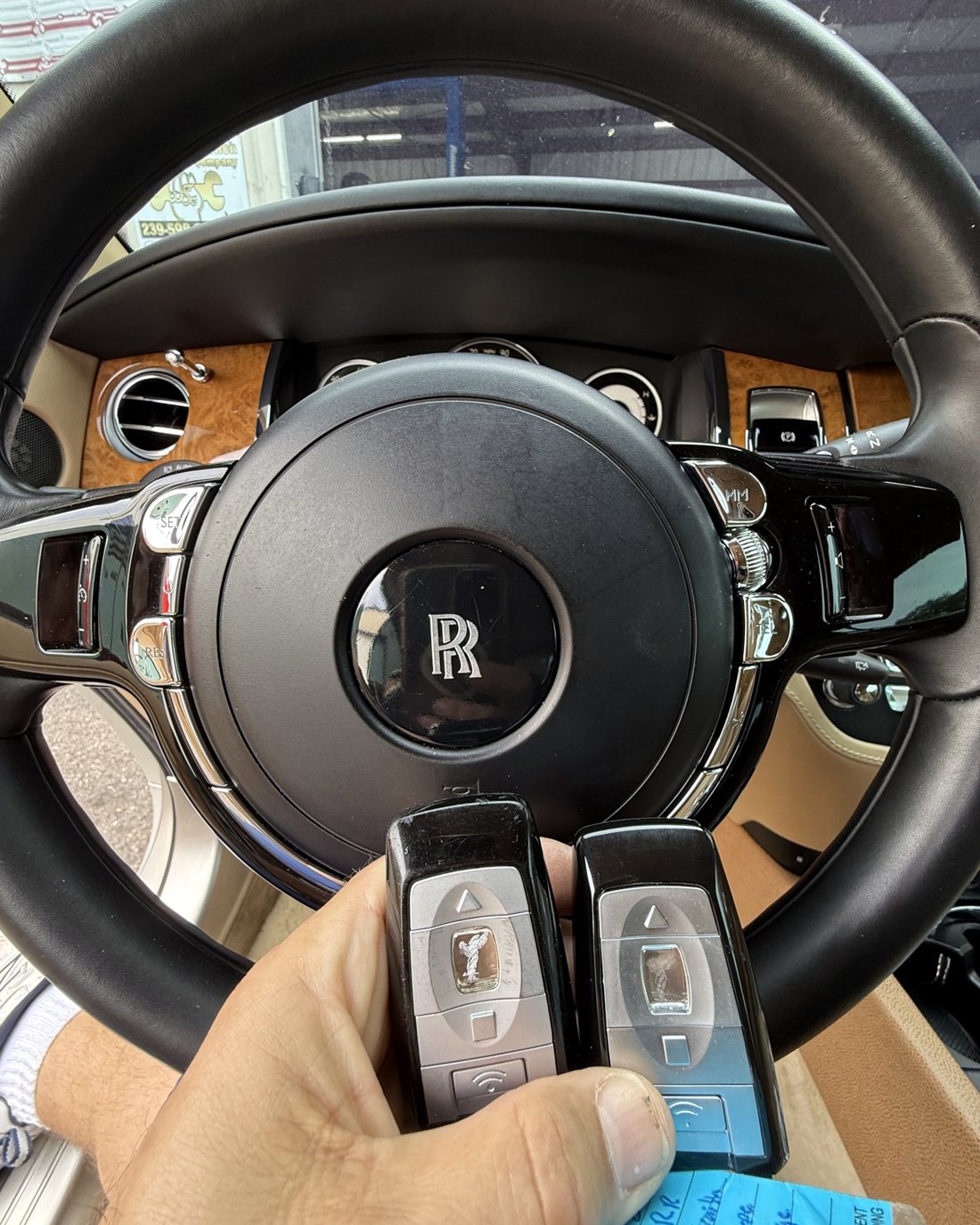Rolls-Royce key made by A&S Locksmith in Naples, FL