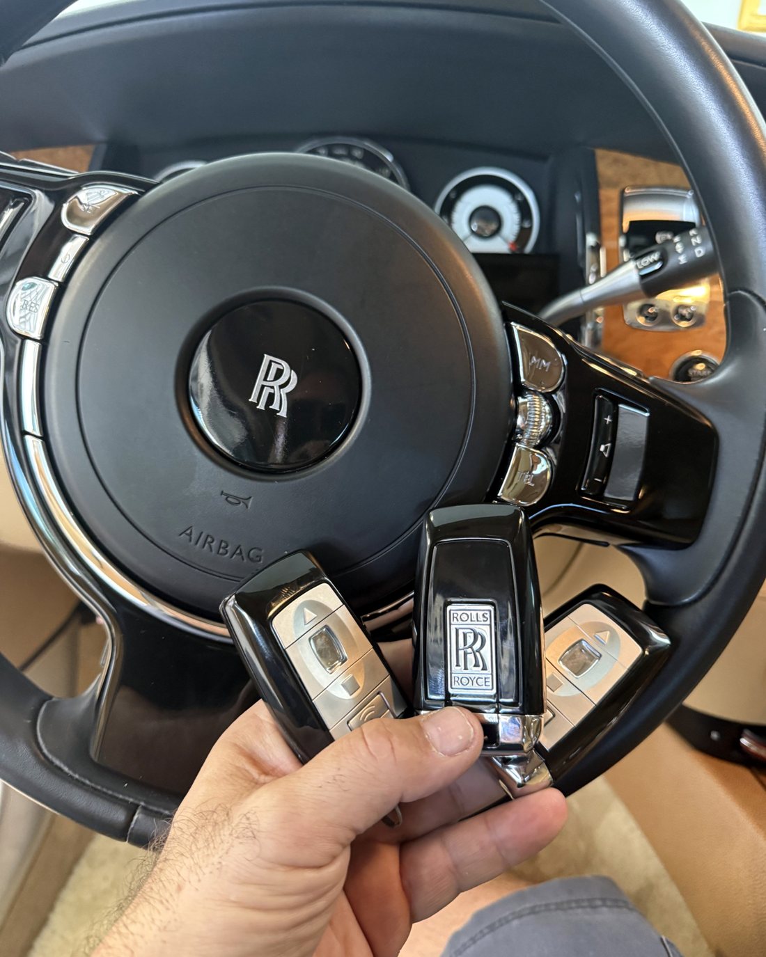 Rolls-Royce key made by A&S Locksmith in Naples, FL
