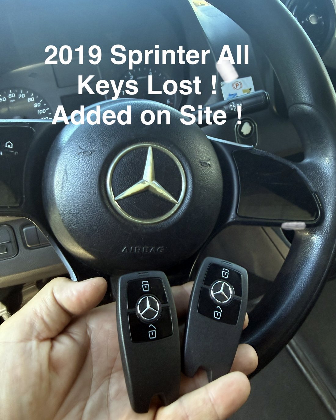 Mercedes Sprinter key made by A&S Locksmith in Naples, FL